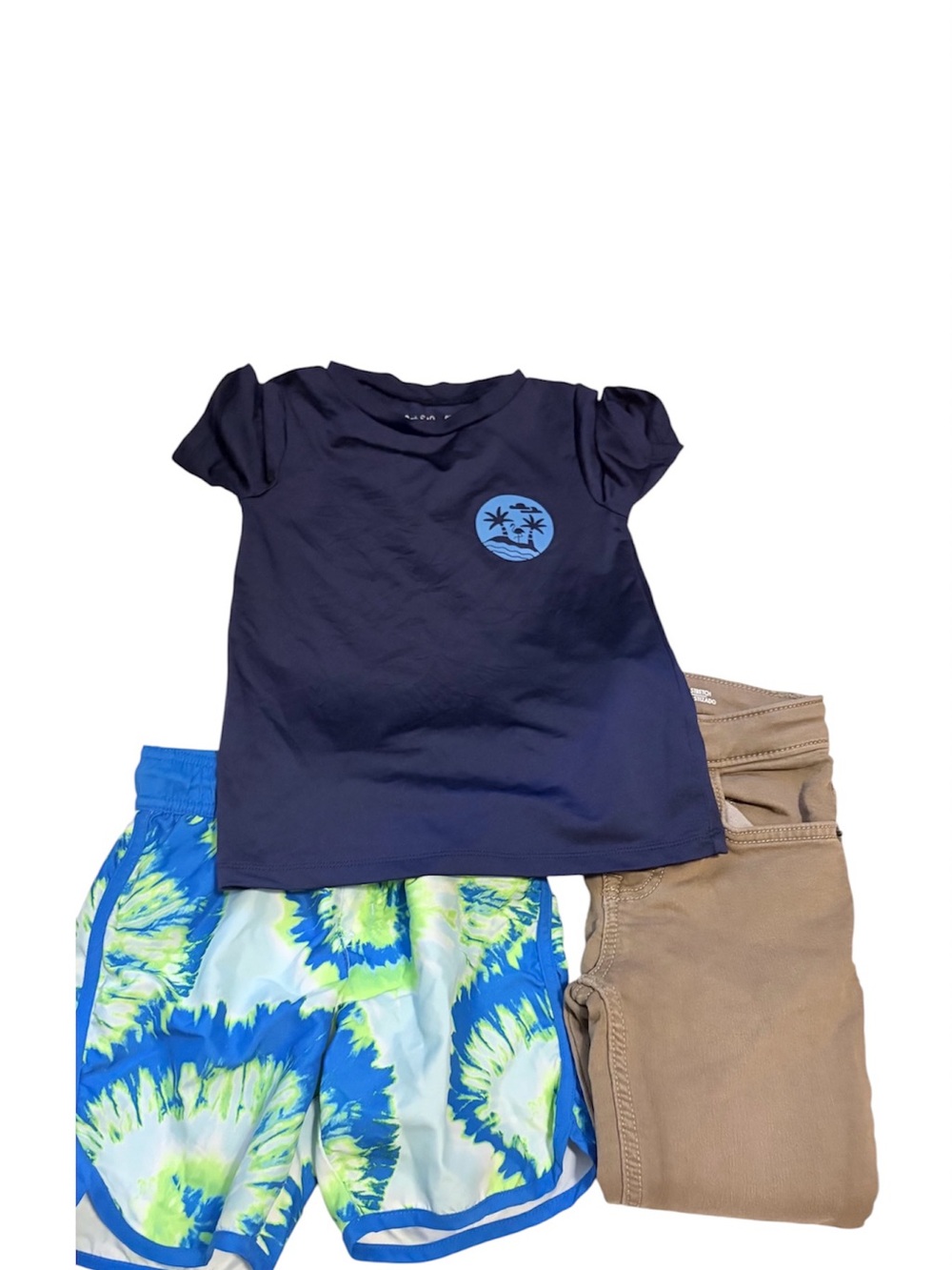 Cat & Jack Boys' 3-Piece Summer & Beach Outfit Bundle size 5/5T